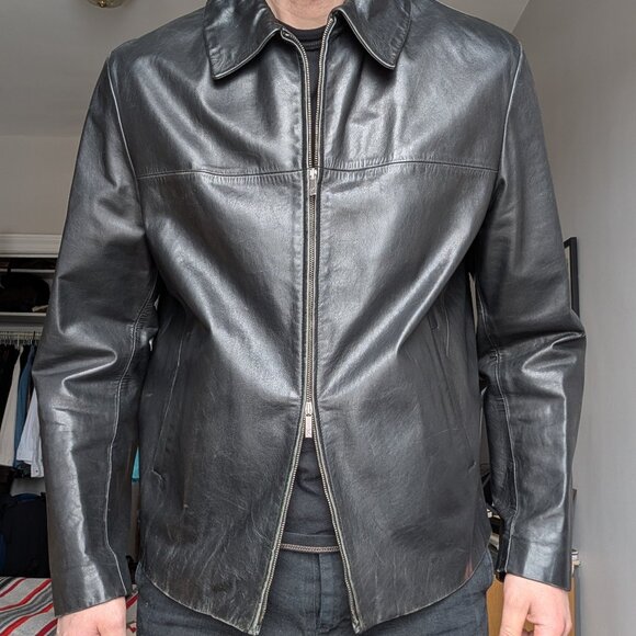Kenzo Homme Vintage 90s Leather Jacket - Picture 5 of 7